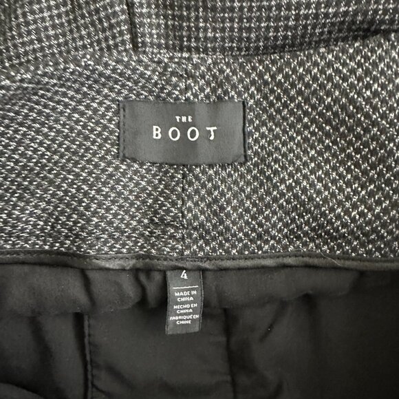 2/$30 White House Black Market The Boot Belted Checkered Trouser Gray 4 #A0746 - Picture 5 of 8
